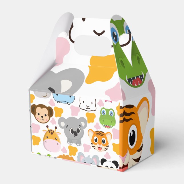 Niedliche Tiere Gesicht Geschenkschachtel (Vorderseite)
