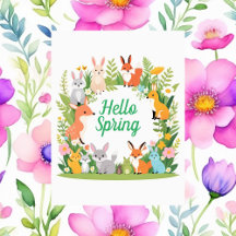 Niedliche Tiere, Hallo Frühling, Postüberqueren