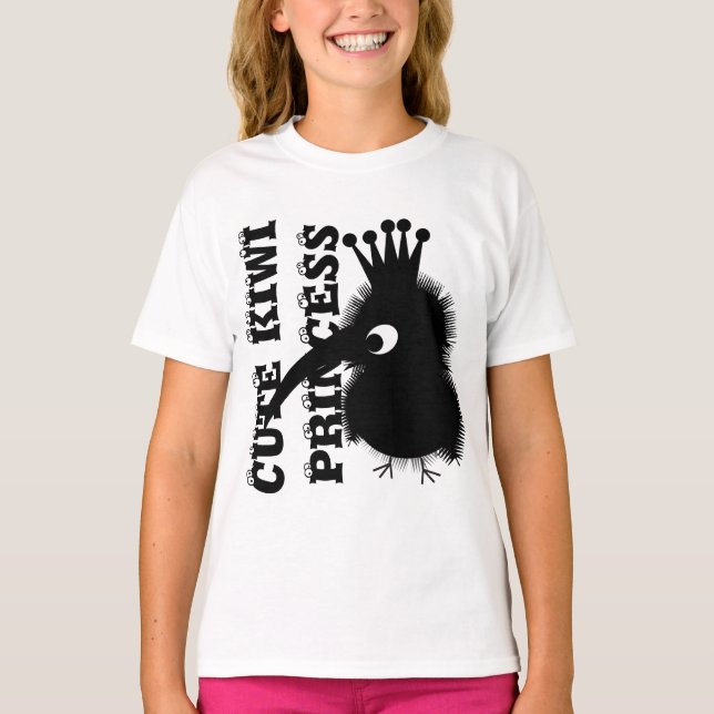 Niedliche Tiere: Kiwi T-Shirt (Vorderseite)