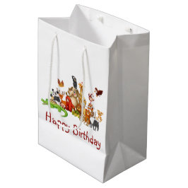 Niedliche Tiere Mittlere Geschenktüte