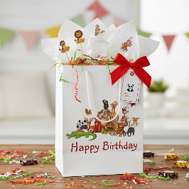 Niedliche Tiere Mittlere Geschenktüte