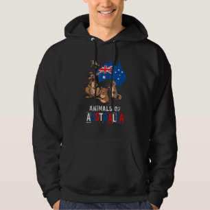 Niedliche Tiere Platypus Quokka Sugar Glider Kanga Hoodie