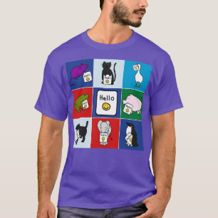 Niedliche Tiere sagen Hallo T-Shirt
