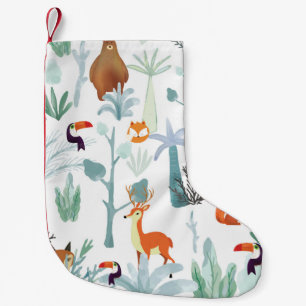 Niedliche Tiere: Tropischer Walddoodle. Kleiner Weihnachtsstrumpf