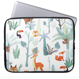 Niedliche Tiere: Tropischer Walddoodle. Laptopschutzhülle