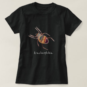 Niedliche Tierkunst des Arachnophobia T-Shirt