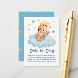 Niedliche Tiger Baby Duschbücher für Baby Begleitkarte