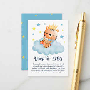 Niedliche Tiger Baby Duschbücher für Baby Begleitkarte