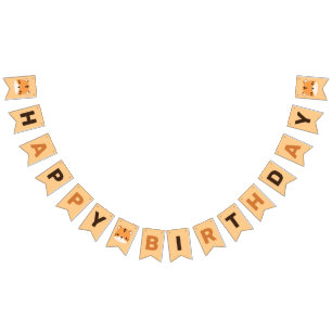 Niedliche Tiger Birthday-Jagdfahnen Wimpelkette