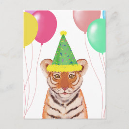 Niedliche Tiger Cub Illustration Postkarte