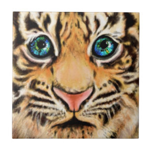 Niedliche Tiger Keramik Tile Fliese
