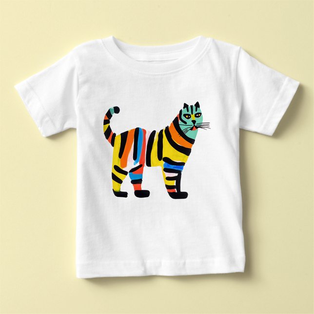Niedliche Tigerkatze Baby T-shirt (Von Creator hochgeladen)