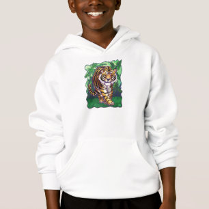 Niedliche Tigerköpfe und Schwanz Kinder Sweatshirt