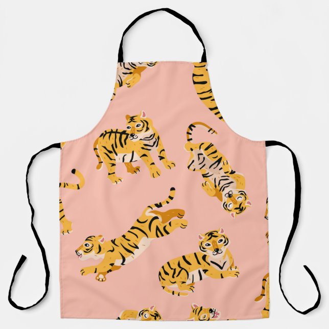 Niedliche Tigermuster Schürze (Vorderseite)