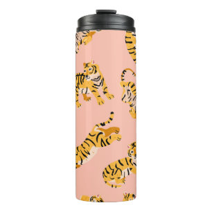 Niedliche Tigermuster Thermosbecher