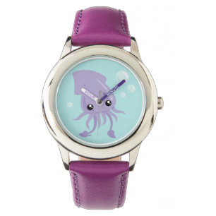 Niedliche Tintenfisch-Uhr Armbanduhr