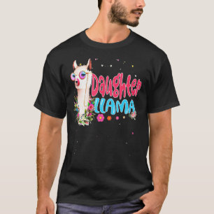Niedliche Tochter Llama Muttertag Frauen Birthda T-Shirt
