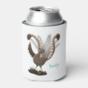 Niedliche tolle lyrebird Cartoon Illustration Dosenkühler