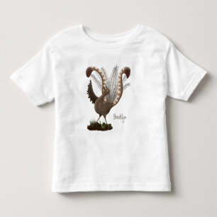 Niedliche tolle lyrebird Cartoon Illustration Kleinkind T-shirt