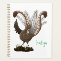 Niedliche tolle lyrebird Cartoon Illustration