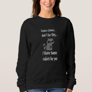 Niedliche Tollwut Raccoon - Gezwitscher Tier 1 Sweatshirt