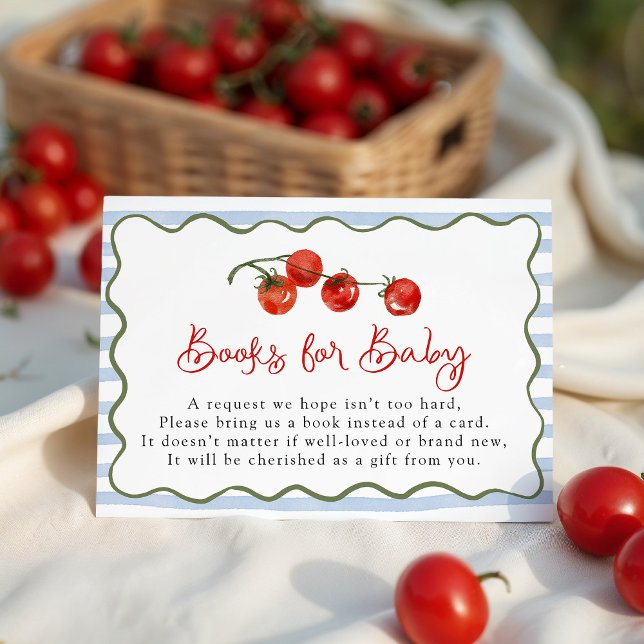 Niedliche Tomatenbücher für Baby Begleitkarte (Von Creator hochgeladen)