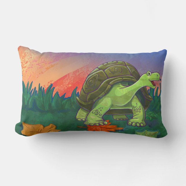 Niedliche Tortoise Heads und Schwanz Lendenkissen (Vorderseite)