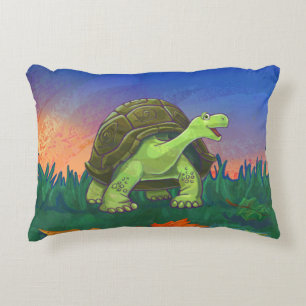 Niedliche Tortoise Heads und Schwanz Zierkissen