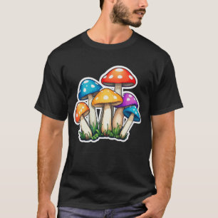 Niedliche, transparente Darstellung des Pilzes T-Shirt