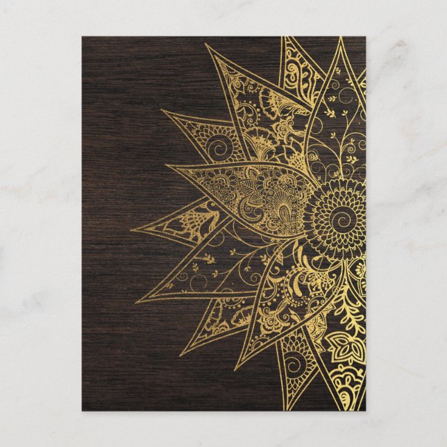 Niedliche trendige Blume handgezeichnetes Design Postkarte (Vorderseite)