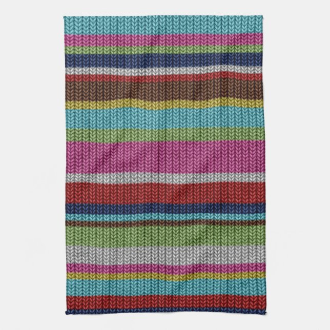 Niedliche, trendige Strickwoll-Effekte warmer Wint Küchentuch (Vertikal)