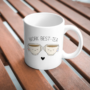 Niedliche Trendy Funny Work Best Tea Kaffee Tasse