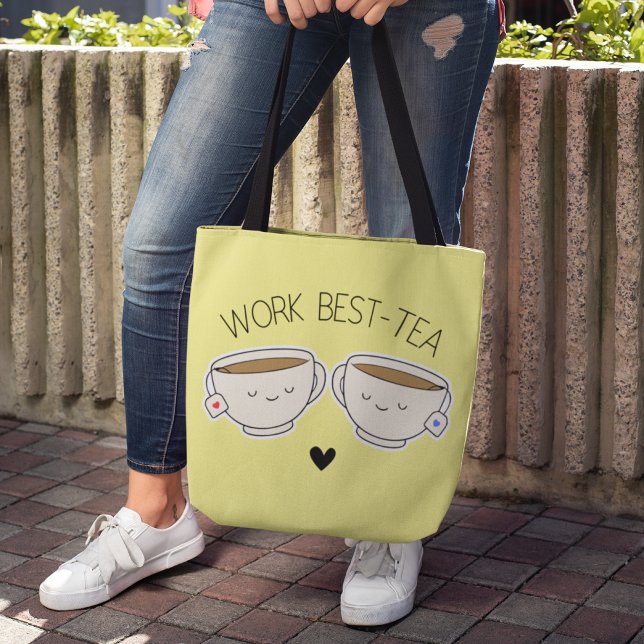 Niedliche Trendy Work Best Tea Work Tasche (Von Creator hochgeladen)