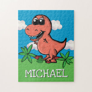 Niedliche Trex Dinosaurier Tyrannosaurus Rex Carto