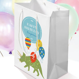 Niedliche Triceratops Dinosaurier Balloons Individ Mittlere Geschenktüte