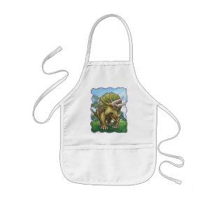 Niedliche Triceratops Kunst Geschenke und Zubehör Kinderschürze