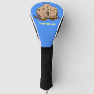 Niedliche Trio-Cartoon-Abbildung Golf Headcover