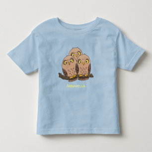 Niedliche Trio-Cartoon-Abbildung Kleinkind T-shirt