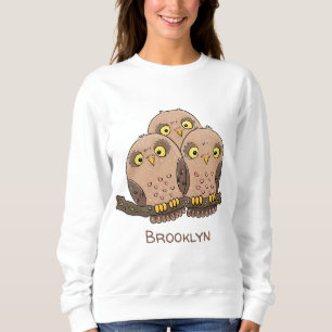 Niedliche Trio-Cartoon-Abbildung Sweatshirt