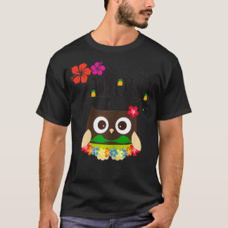 Niedliche TROPISCHE HAWAIIAN OWL LUAU GIFTS FÜR W T-Shirt