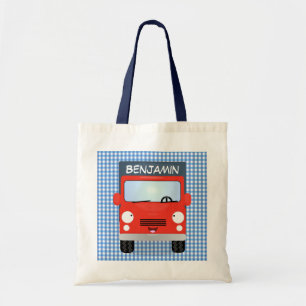 Niedliche Truck-Cartoon-Bibliothek Tragetasche