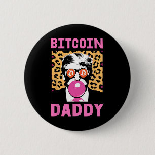 Niedliche Trump Bitcoin Daddy Crypto Finance Money Button