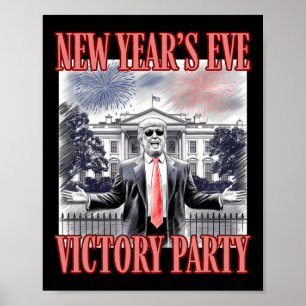 Niedliche Trump-Feuerwerke zum Jahreswechsel im Pa Poster