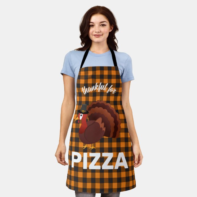 Niedliche Türkei: Danke für Pizza Schürze (Getragen)