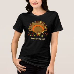 Niedliche Türkei Tri-Blend Shirt