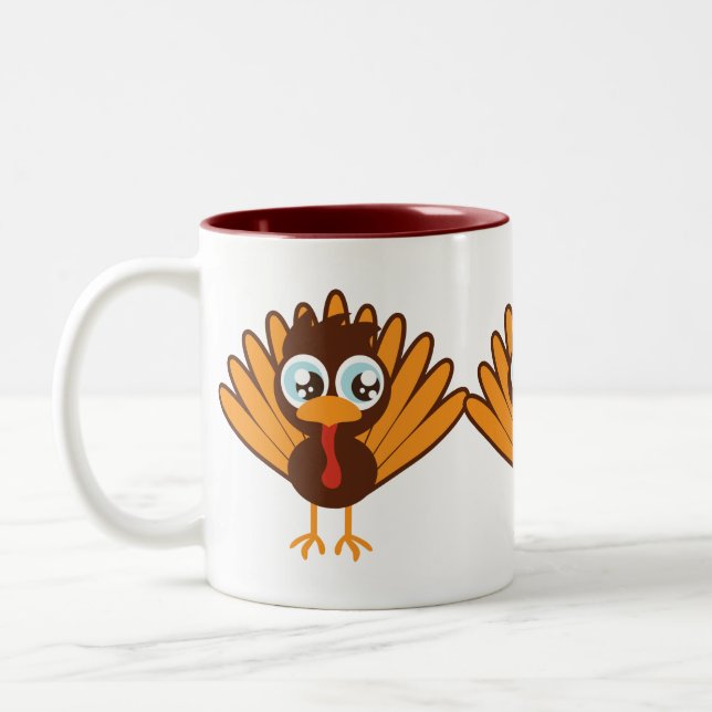 Niedliche Türkei Zweifarbige Tasse (Links)