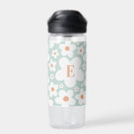 niedliche, türkisfarbene und blühende Orange Trinkflasche<br><div class="desc">niedliches türkisfarbenes,  blühendes,  elegantes Geschenk für die Wasserflasche</div>