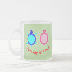 Niedliche Turtle-Tasse Mattglastasse