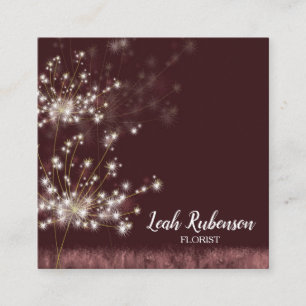 Niedliche Twilight-Leuchten Quadratische Visitenkarte