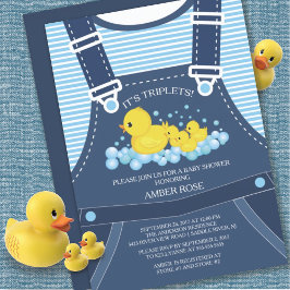 Niedliche TWINS Ducks Kinderdusche Einladung